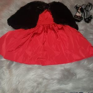 Jason Wu by Neiman Marcus with blk faux fur shaw